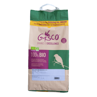 Mélange de graines Bio pour oiseaux du jardin 5 kg