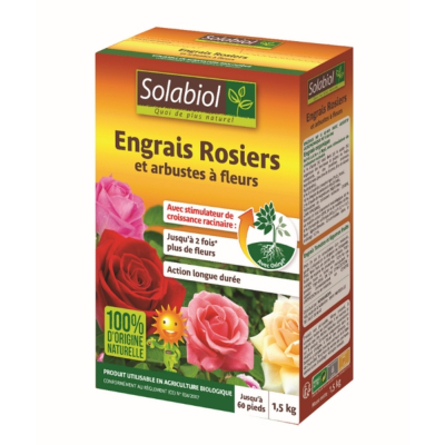 Engrais rosiers et fleurs 1.5 kg Solabiol