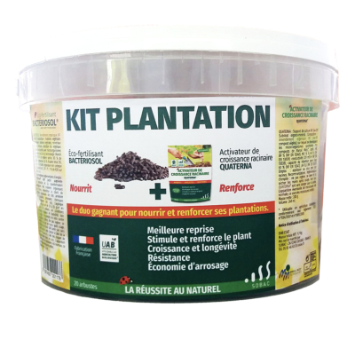 Kit Plantation 20 arbres et fruitiers Bactériosol